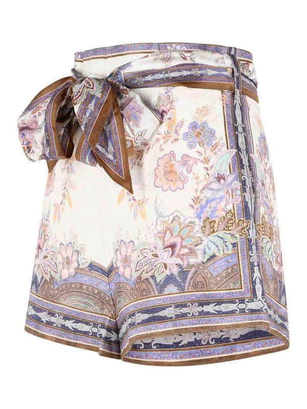 The Best Shops ZIMMERMANN: トラウザーショーツ - ショートパンツ - クリーム