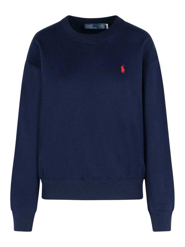 POLO RALPH LAUREN: スウェット＆セーター - スウェットシャツ/セーター - ダークブルー