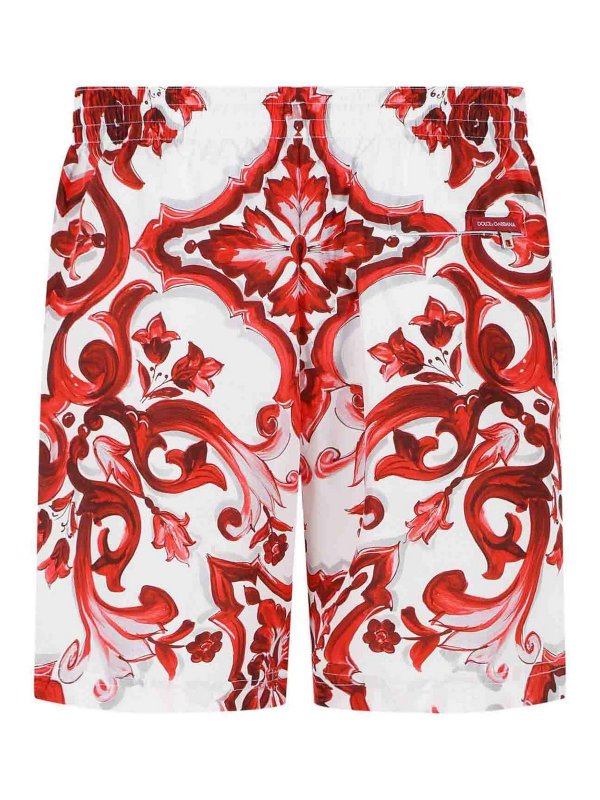 DOLCE & GABBANA: 水着 online - スイムショーツ/スイムトランクス - 白