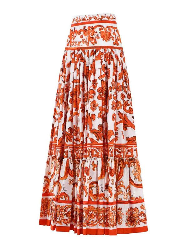 The Best Shops DOLCE & GABBANA: ロングシャツ - ロングスカート - オレンジ
