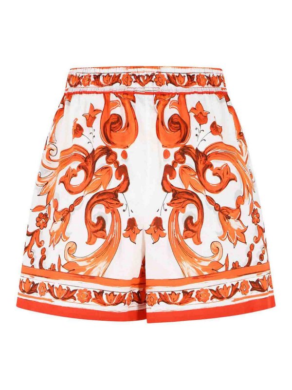 DOLCE & GABBANA: トラウザーショーツ online - ショートパンツ - オレンジ