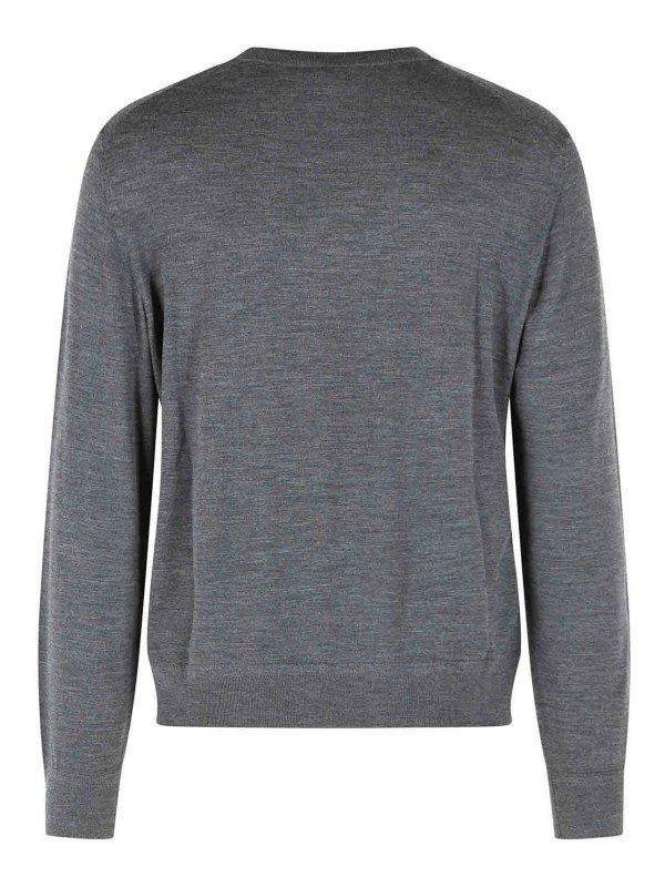 TOM FORD: crew necks online - Grey Wool Sweater