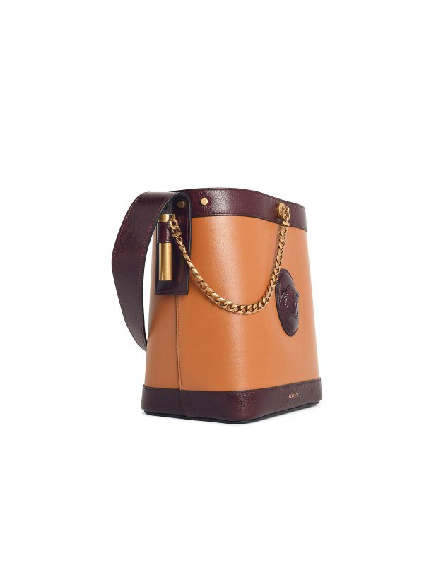 VERSACE: Sacs seau  online - Sac Seau - Marron