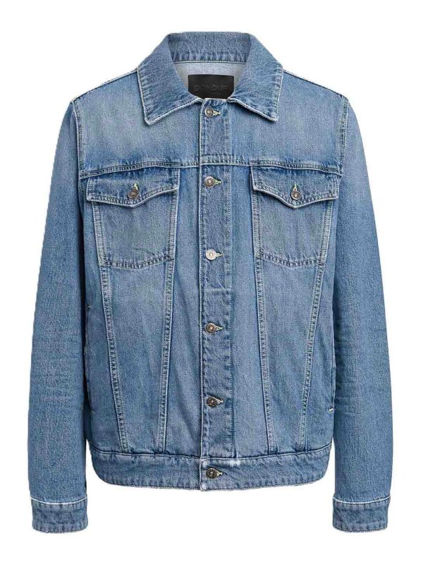 DONDUP: casual trousers - Denim jacket