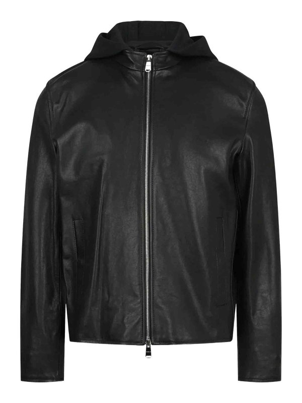DONDUP: leather jacket - Biker