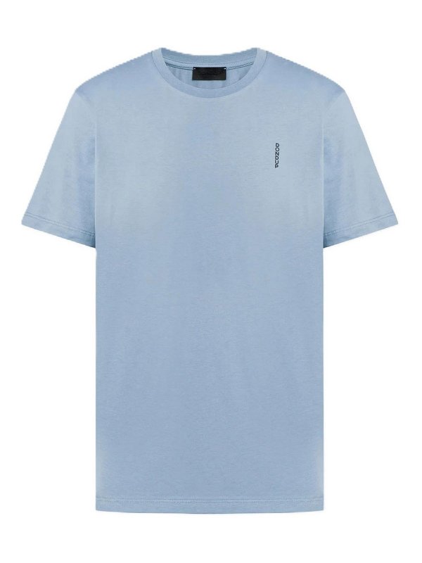 DONDUP: T-shirts - T-Shirt - Hellblau