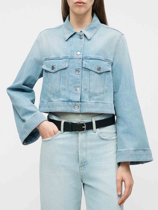 DONDUP: denim jacket online - Short jeans jacket
