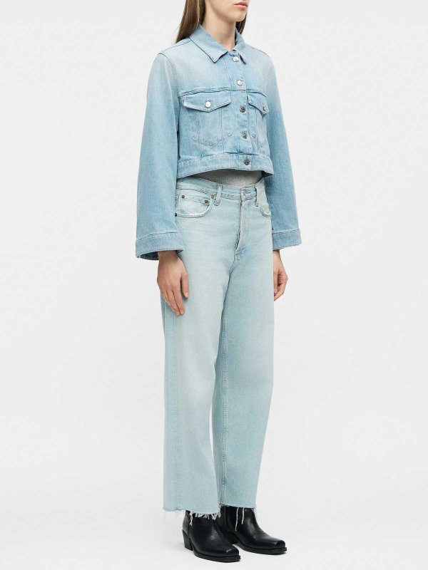 denim jacket shop online Short jeans jacket