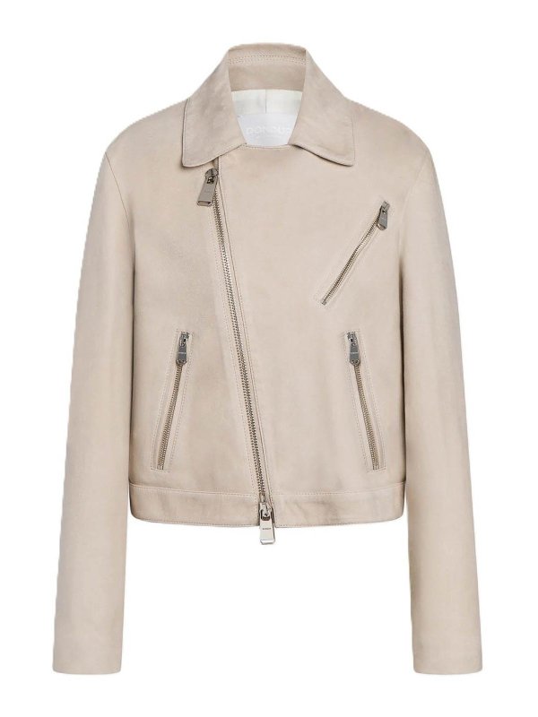 DONDUP: leather jacket - Nail