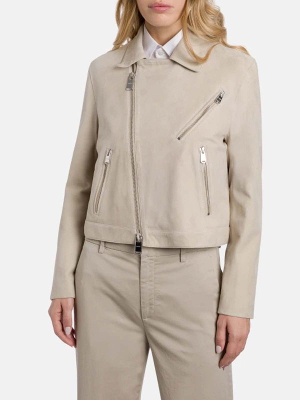 DONDUP: leather jacket online - Nail