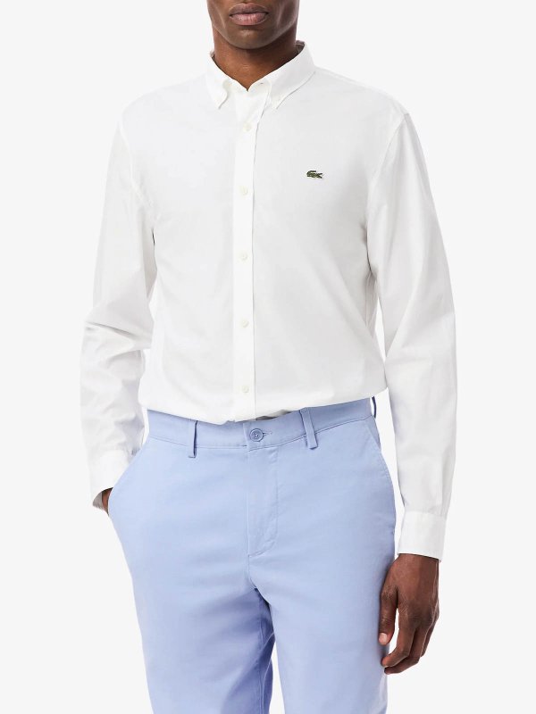 シャツ - 白 shop online: LACOSTE