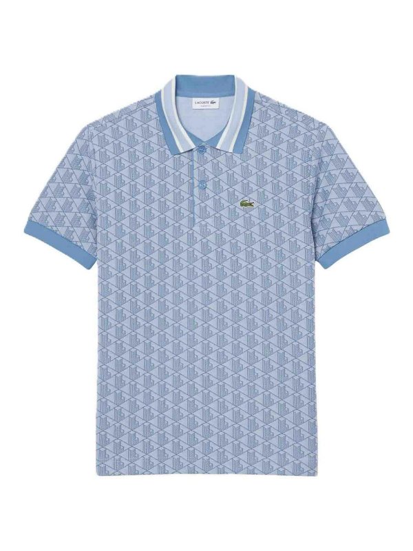LACOSTE: Polos  - Polo - Bleu Clair