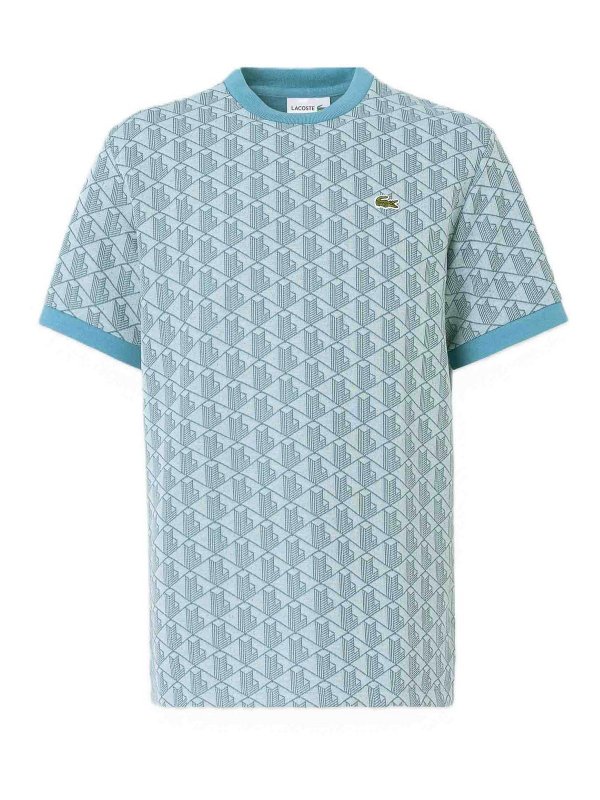 LACOSTE: T-shirts - T-Shirt - Hellblau