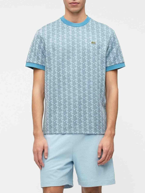 The Best Shops LACOSTE: T-shirts - T-Shirt - Hellblau