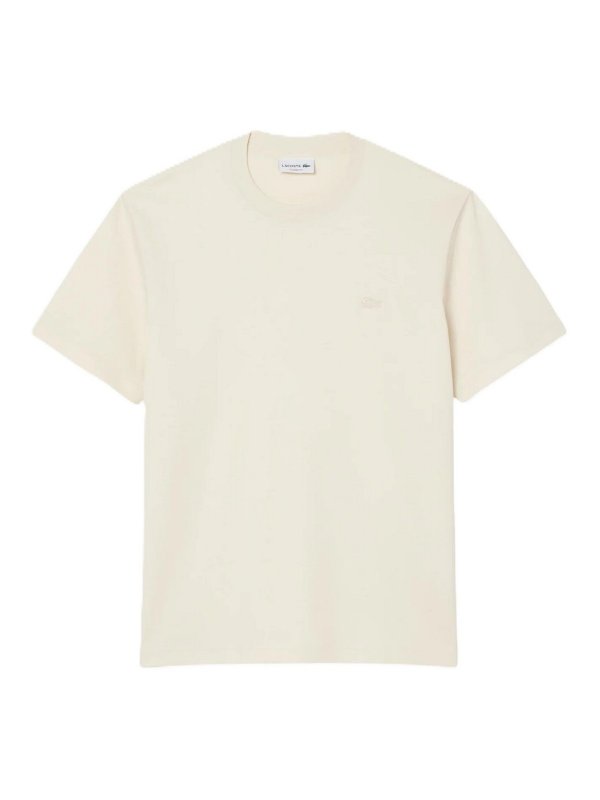 LACOSTE: T-shirts - T-Shirt - Beige