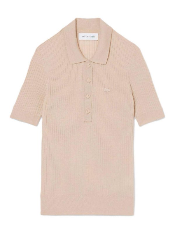 LACOSTE: Polos  - Polo - Beige