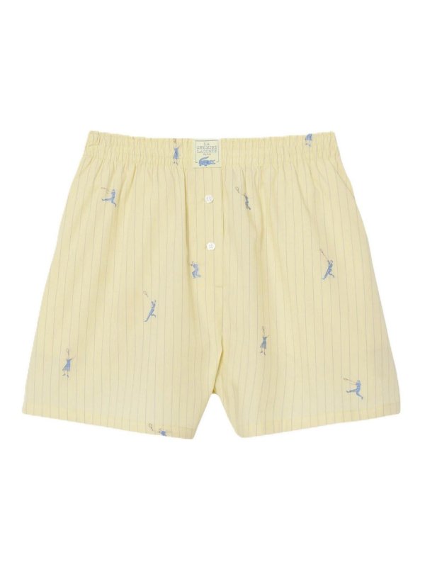 LACOSTE: Shorts - Short - Jaune
