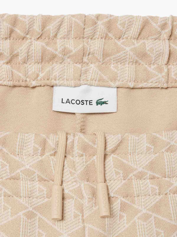 The Best Shops LACOSTE: casual trousers - Monogrammed flared sweatpants
