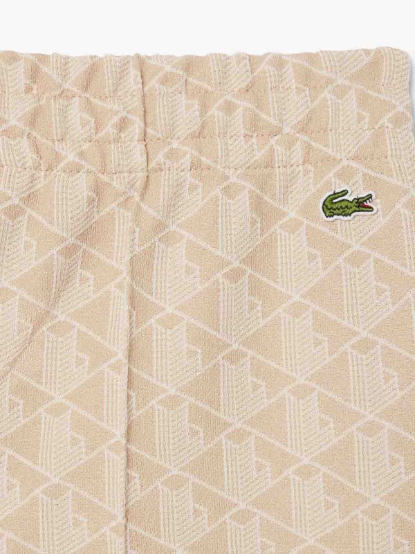 Monogrammed flared sweatpants shop online: LACOSTE