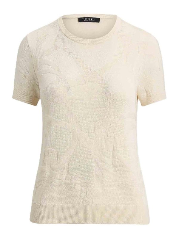 LAUREN RALPH LAUREN: クルーネック - クルーネック - ベージュ