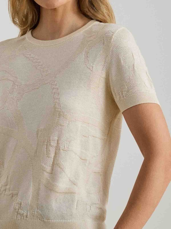 LAUREN RALPH LAUREN buy online クルーネック - ベージュ