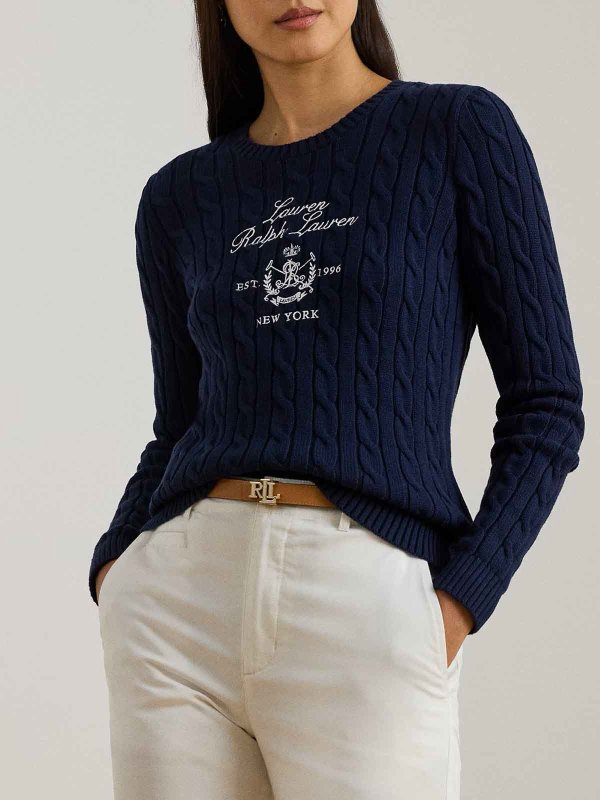 LAUREN RALPH LAUREN: クルーネック online - クルーネック - ベージュ