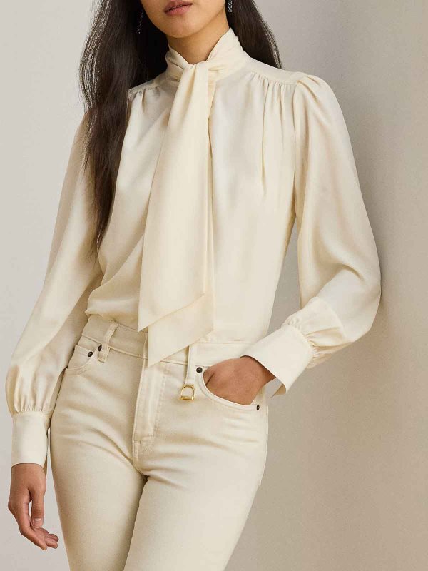 LAUREN RALPH LAUREN: シャツ online - シャツ - ベージュ