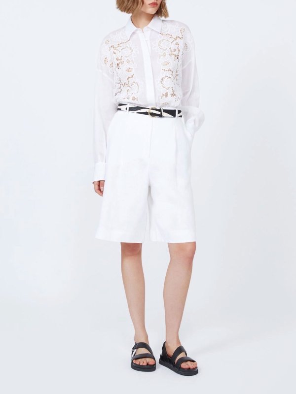 MAX MARA STUDIO: トラウザーショーツ online - ショートパンツ - 白