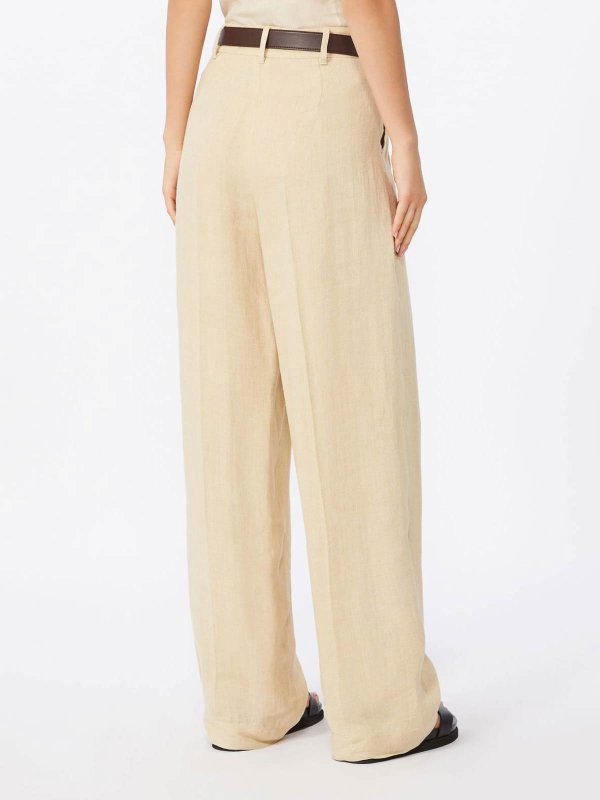 カジュアルパンツ - ベージュ shop online: MAX MARA STUDIO
