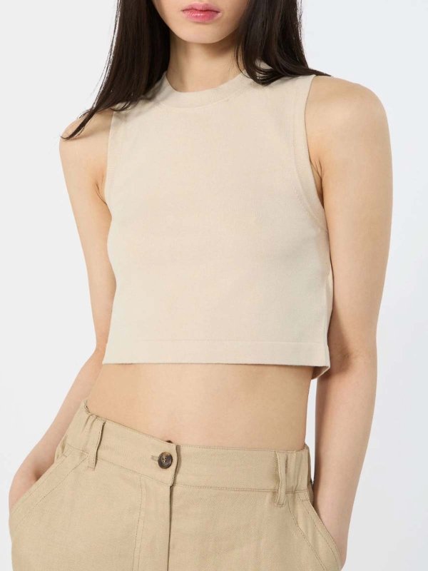 WEEKEND MAX MARA: Pull col rond online - Pull Col Rond - Beige Clair