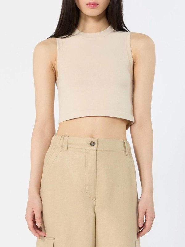 Pull Col Rond - Beige Clair shop online: WEEKEND MAX MARA