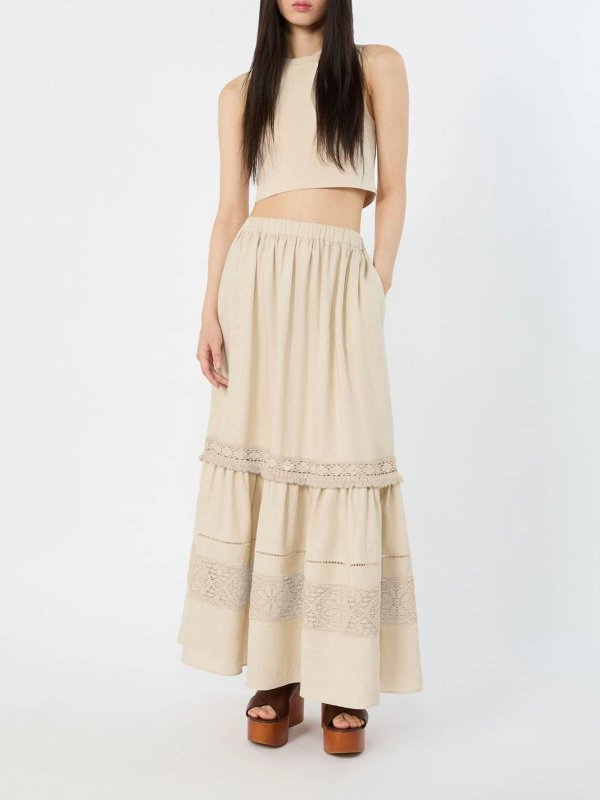 WEEKEND MAX MARA buy online Pull Col Rond - Beige Clair