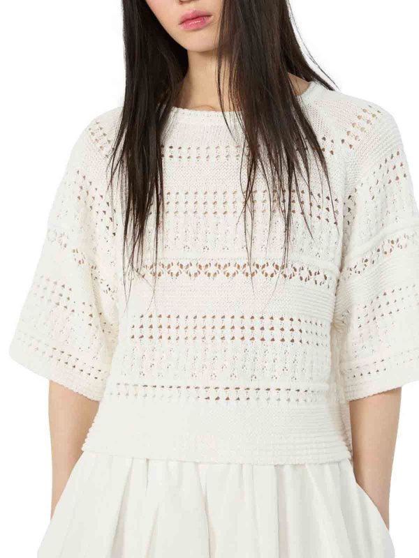 Rundhalspullover - Creme shop online: WEEKEND MAX MARA