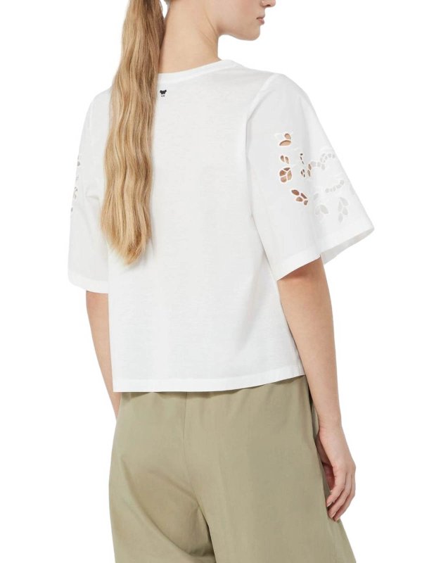 The Best Shops WEEKEND MAX MARA: Strickpullover mit Rundhalsausschnitt - Rundhalspullover - Weiß