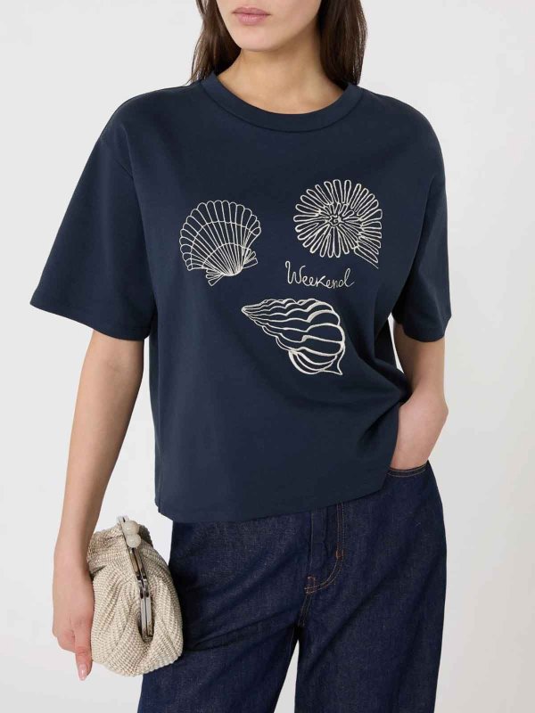 WEEKEND MAX MARA buy online Rundhalspullover - Blau