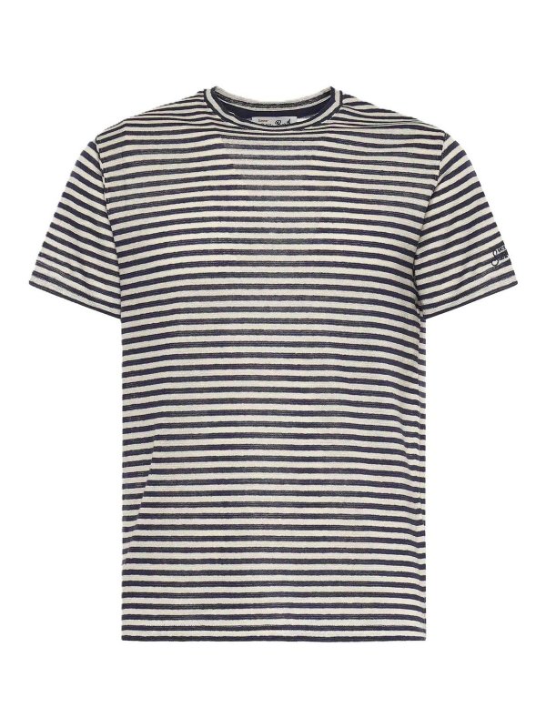 MC2 SAINT BARTH: Strickpullover mit Rundhalsausschnitt - Rundhalspullover - Blau