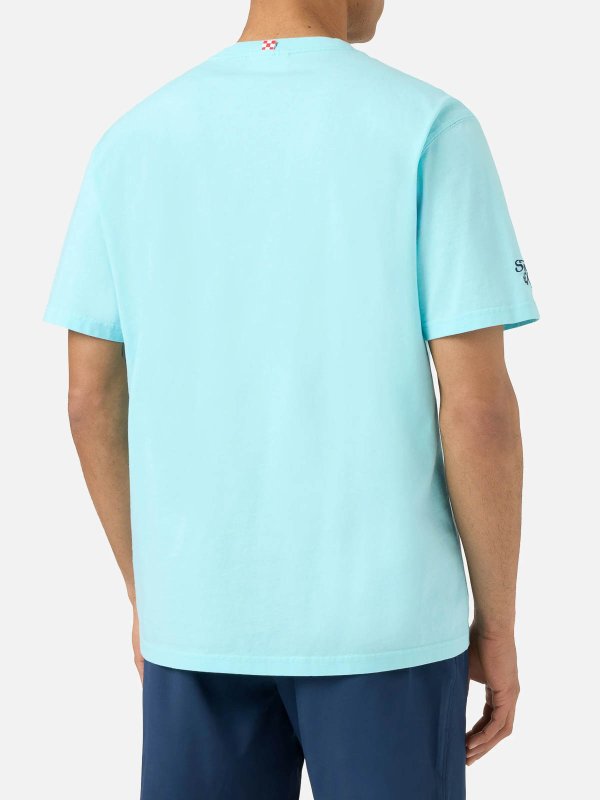 T-Shirt - Hellblau shop online: MC2 SAINT BARTH