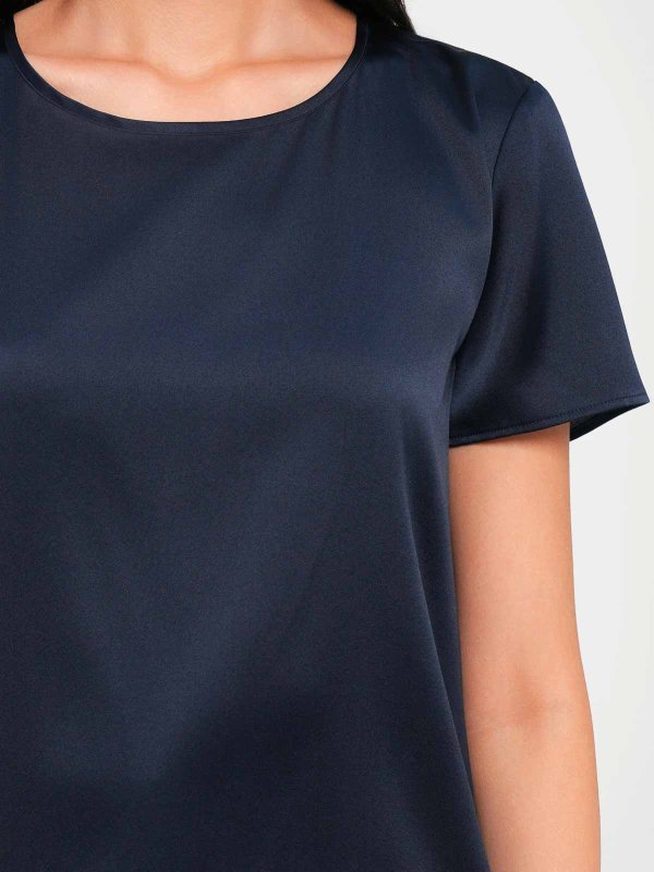 The Best Shops Max Mara: Blusen - Bluse - Blau