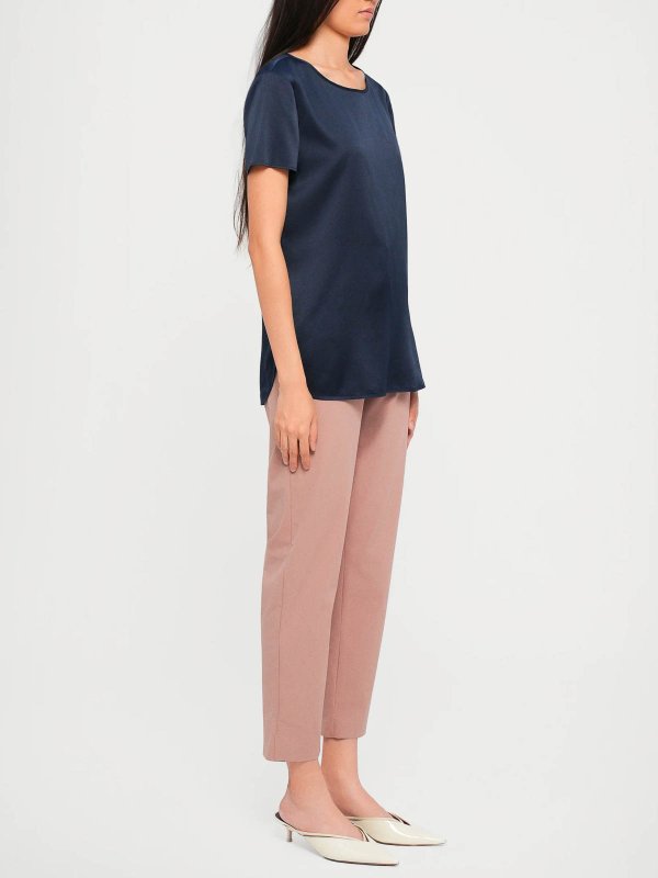The Best Shops Max Mara: Bluse - Blau