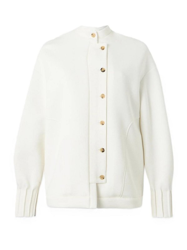 Max Mara: Sweatshirts und Pullover - Sweatshirt - Weiß
