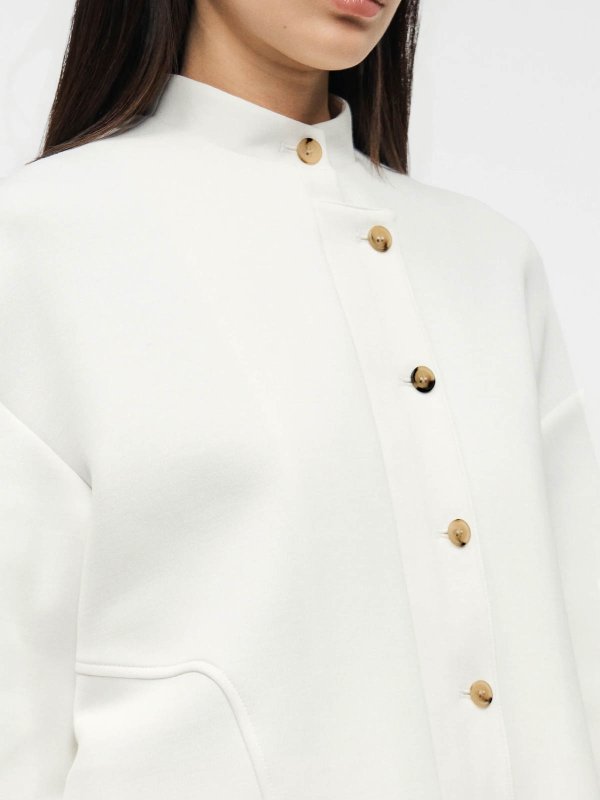Max Mara: Sweatshirts und Pullover online - Sweatshirt - Weiß