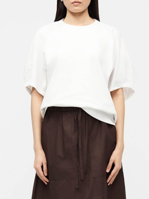 The Best Shops Max Mara: Strickpullover mit Rundhalsausschnitt - Rundhalspullover - Weiß