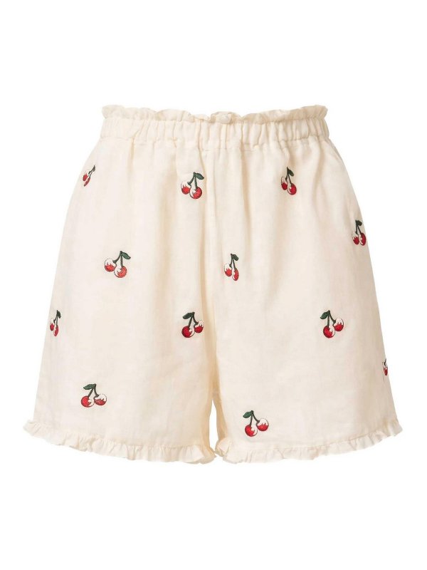 TWINSET: トラウザーショーツ - ショートパンツ - Parchment