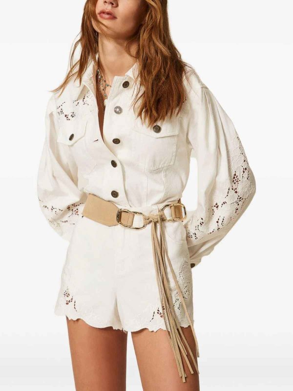 TWINSET: Hosen Shorts online - Shorts - Creme