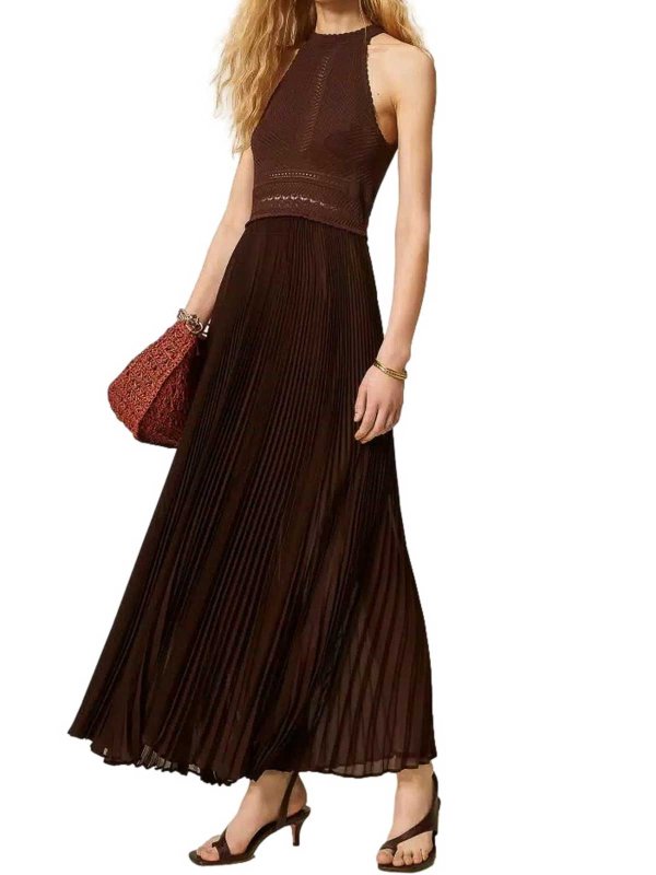 TWINSET: Maxikleider online - Maxikleid - Camel