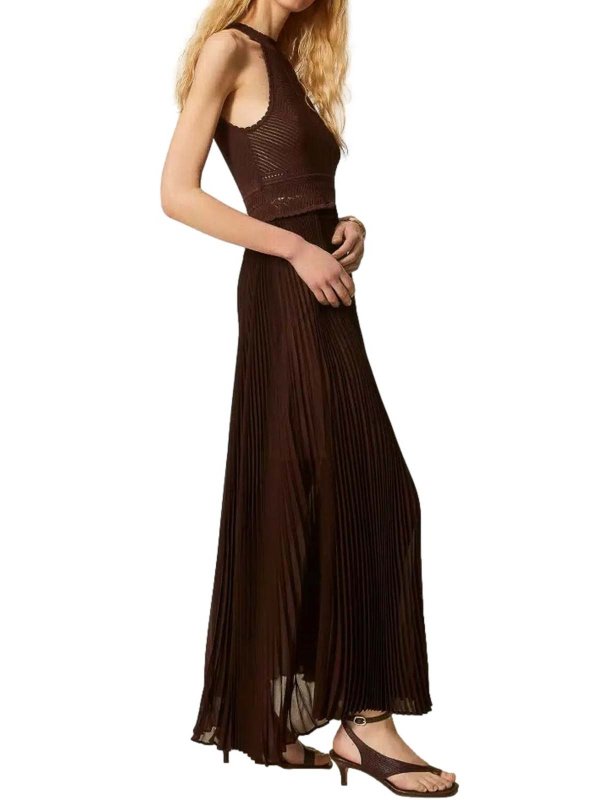 The Best Shops TWINSET: Maxikleider - Maxikleid - Camel