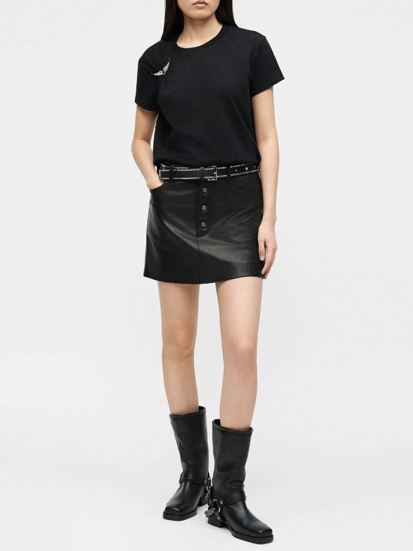 レザージャケット - 黒 shop online: ZADIG&VOLTAIRE