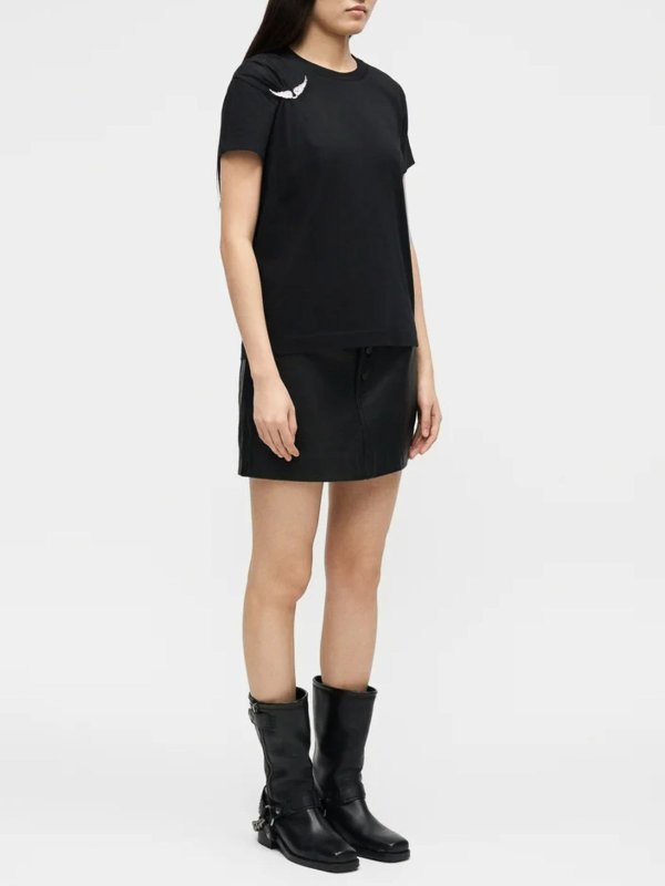 The Best Shops ZADIG&VOLTAIRE: レザージャケット - 黒