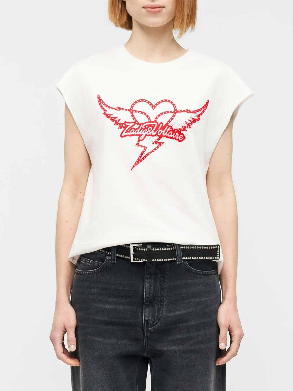 The Best Shops ZADIG&VOLTAIRE: レザージャケット - レザージャケット - 白