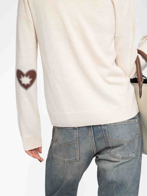 The Best Shops ZADIG&VOLTAIRE: Rundhalspullover - Hellbeige